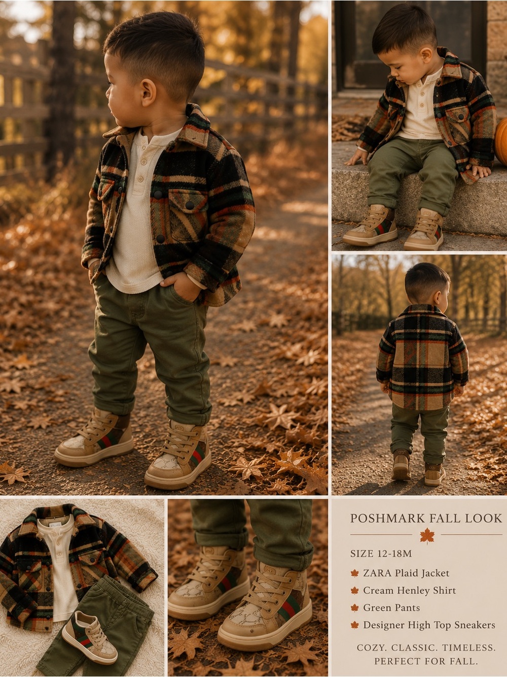 Zara Multi-Color Plaid Coat with Green Lining